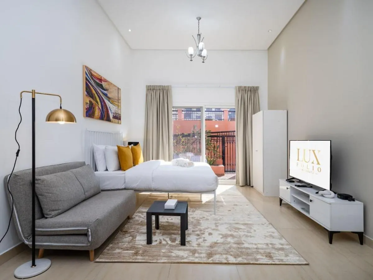 Apartment Chic Studio In Jvc Dubai With Spacious Terrace Balcony United Arab Emirates